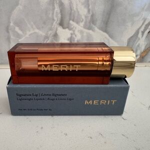 Merit Signature Lipstick in Gold and Brown
